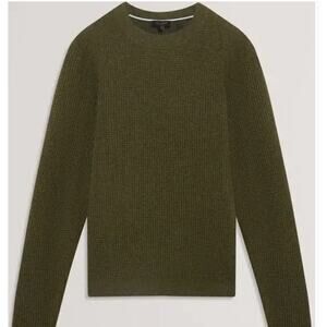 Ted Baker Mens Waffle Stitch Crew Neck Sweater Small